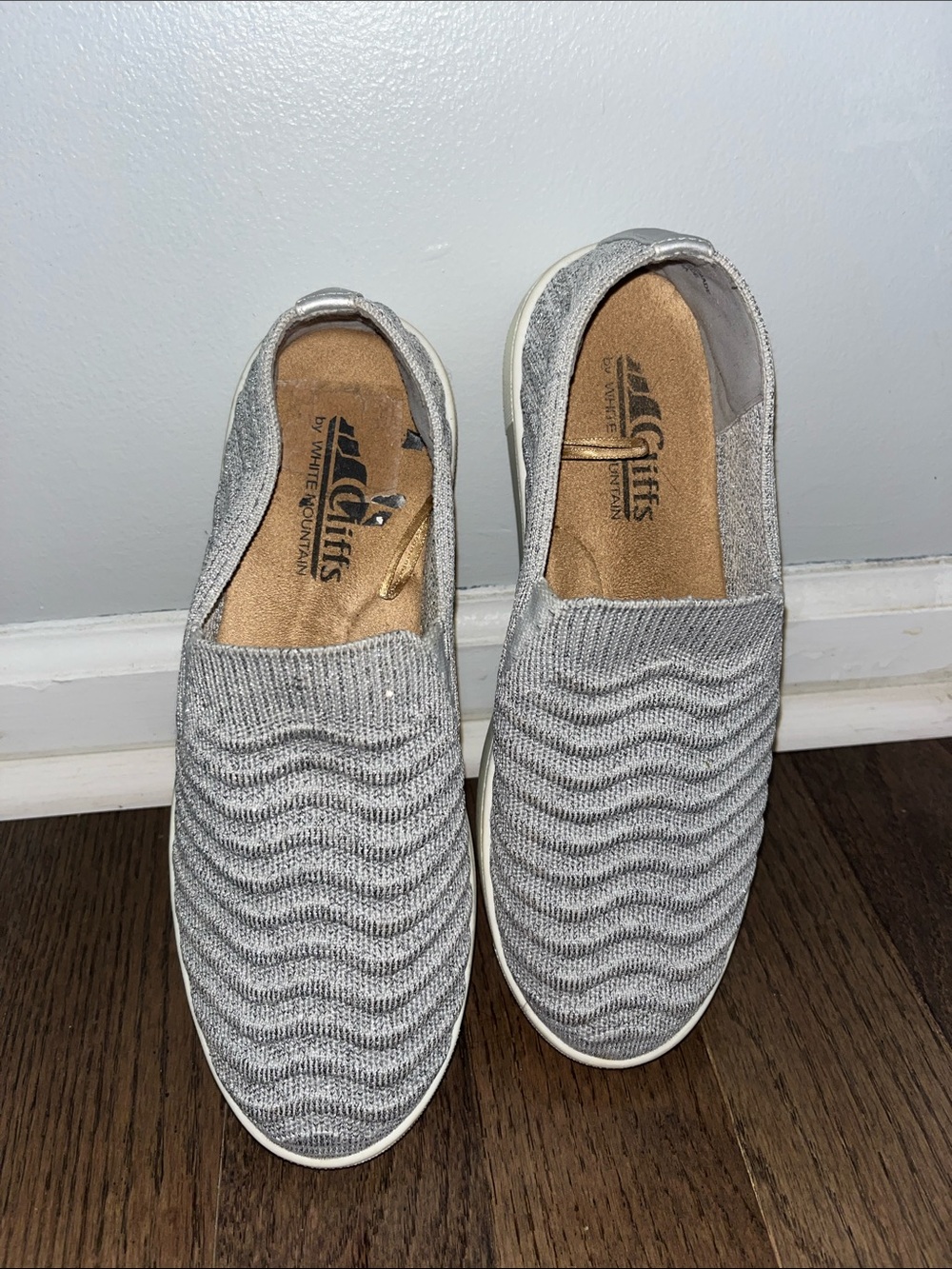 Cliffs by WHITE MOUNTAIN Silver Slip-On Sneakers